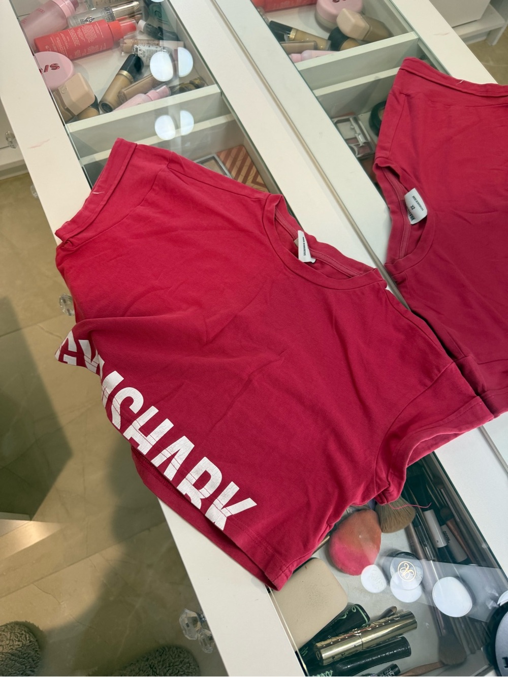Women’s Gymshark Pink Logo Lounge Shorts